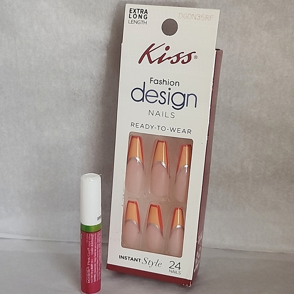 Kiss Fashion Design Press On Nails(EXTRA LONG)